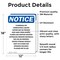 Signmission Flammable Or Combustible Liquids OSHA Notice Sign, Vinyl Decal, 12in W x 18in L, 2PK OS-2PACK-NS-D-1218-V-12775 - alternate 2